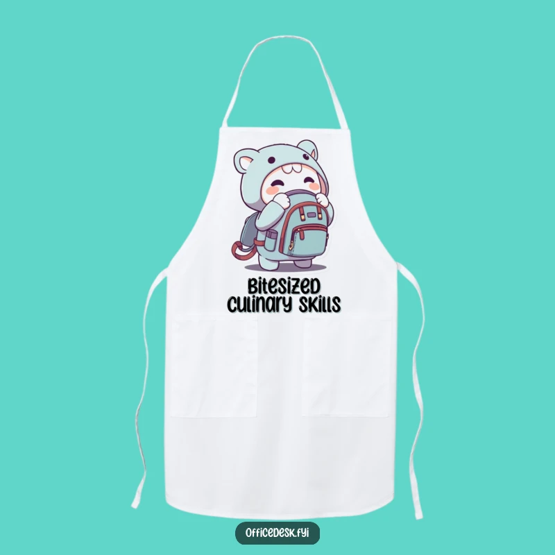 Funny Micro Backpack Apron - Hilarious Kitchen Wear for Tiny Culinary Adventures, Great Gift