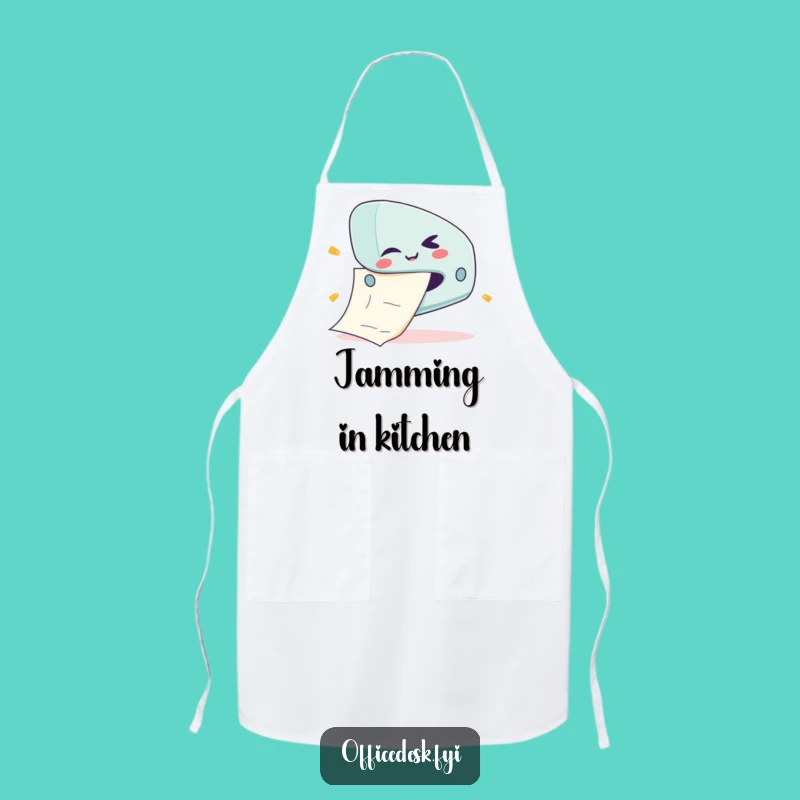 Funny Stapler Jam Apron - Office Task Humor - Humorous Gift