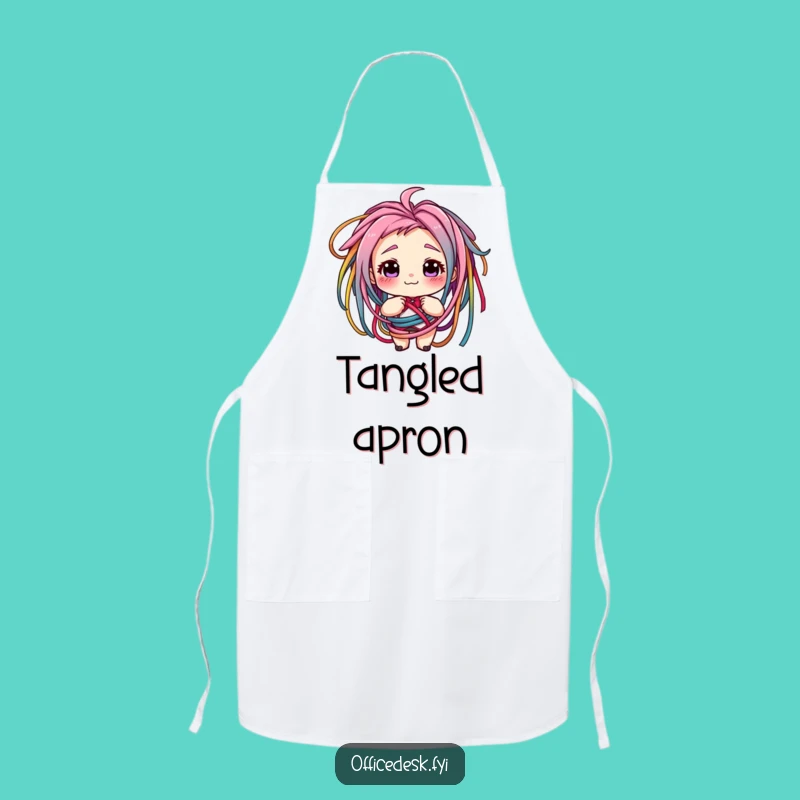 Funny Tangled Cords Chef's Apron - Cooking Up a Storm (and Chaos!)