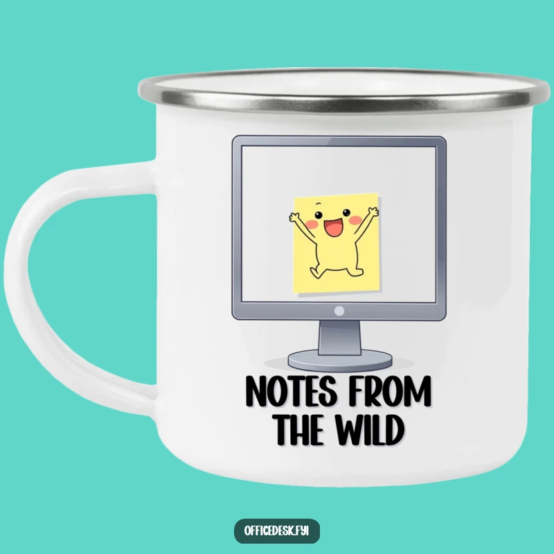 Funny Campfire Leap Mug: Durable Note Cup, Outdoor Motivation Gift