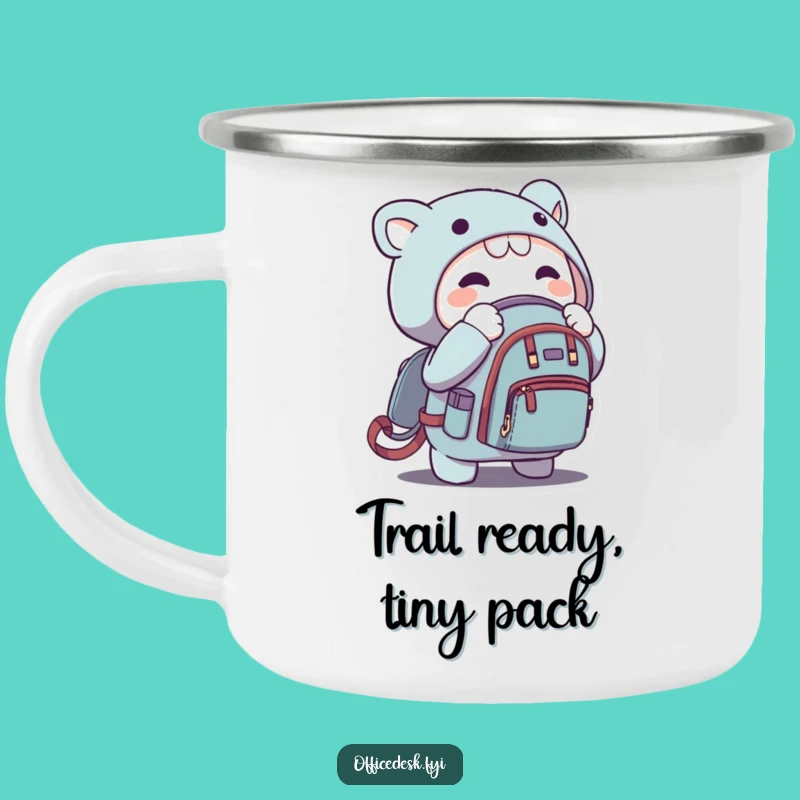 Funny Micro Backpack Camping Mug - Adventure Fuel for Tiny Treks, Hilarious Gift