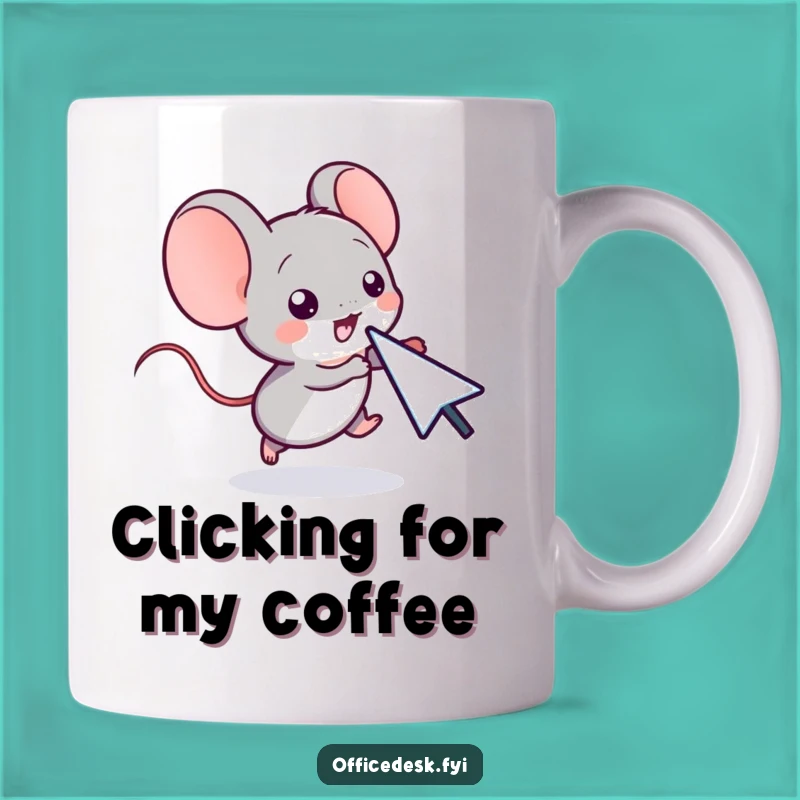 Funny Computer Mouse Cursor Chase Mug - Hilarious Tech Gift for Gamers & Geeks