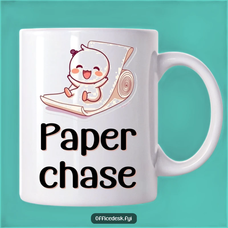 Funny Paper Slide Mug - Joyful Bliss for Office Humor Lovers