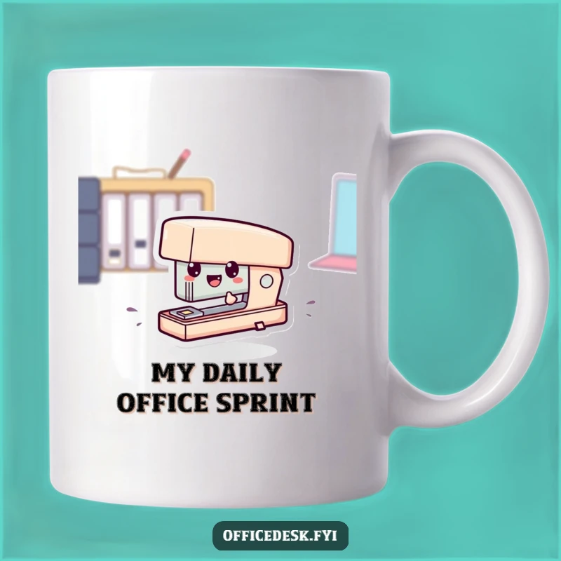 Funny Tiny Stapler Zipping Mug - Hilarious Office Humor Gift for Desk Dynamoes