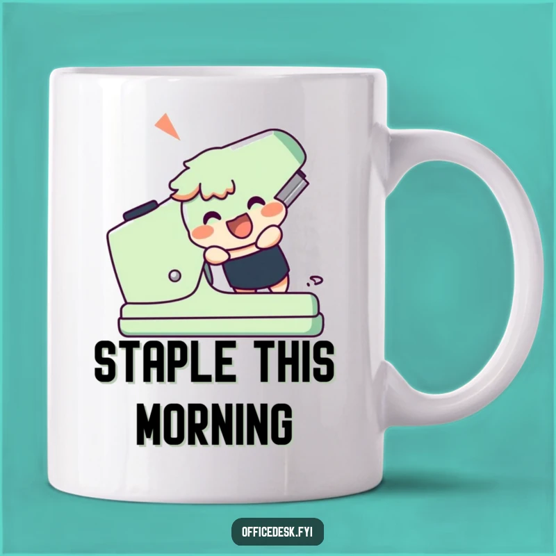 Funny Giant Stapler Mug - Hilarious Gift for Ambitious Go-Getters