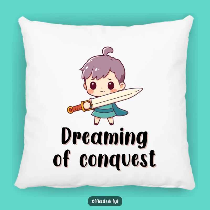 Funny Paperclip Sword Pillow - Cozy and Hilarious Tiny Hero Cushion, Unique Gift