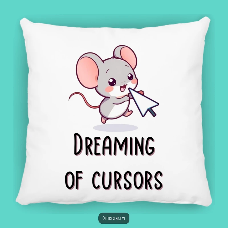 Funny Computer Mouse Cursor Chase Pillow - Cozy Comfort for Digital Denizens
