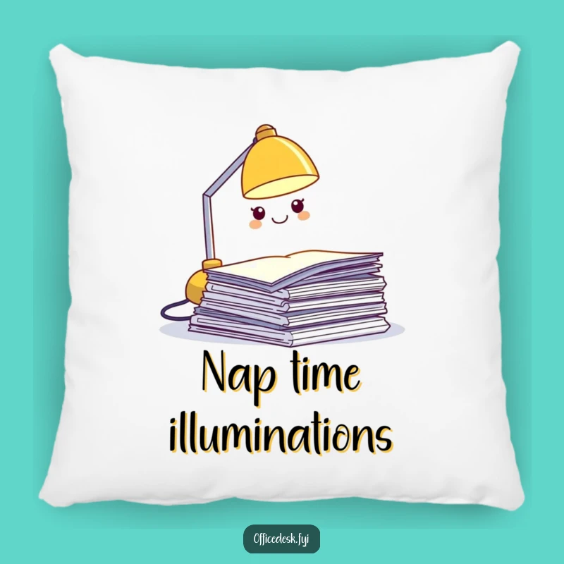 Funny Desk Lamp Pillow - Cozy & Hilarious Accent for Your Workspace Sanctuary