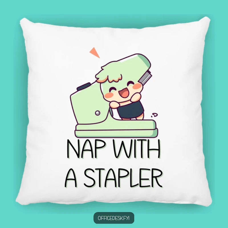 Funny Giant Stapler Pillow - Comfy & Hilarious Accent for Your Chair
