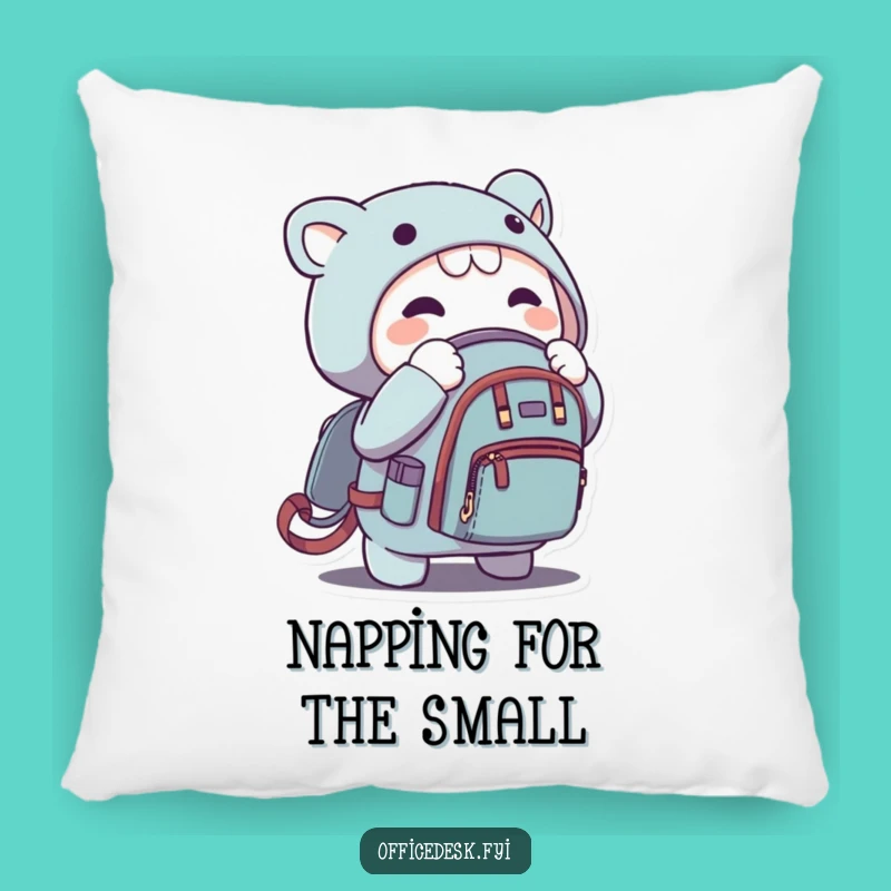 Funny Micro Backpack Pillow - Cozy and Hilarious Tiny Adventure Cushion, Unique Gift