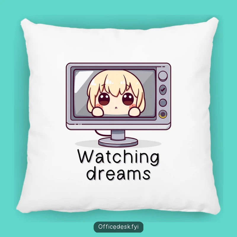 Funny Pillow: Monitor Hideaway Comfort - Cozy Gift!