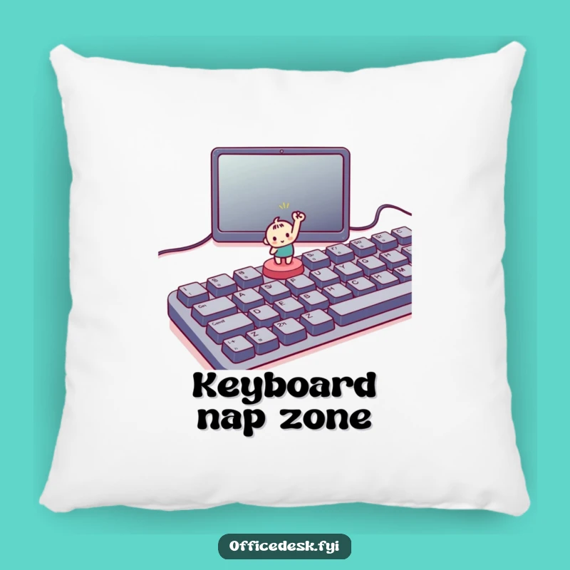 Funny Tiny Button Victory Pillow - Soft Comfort for Celebrating Every Win