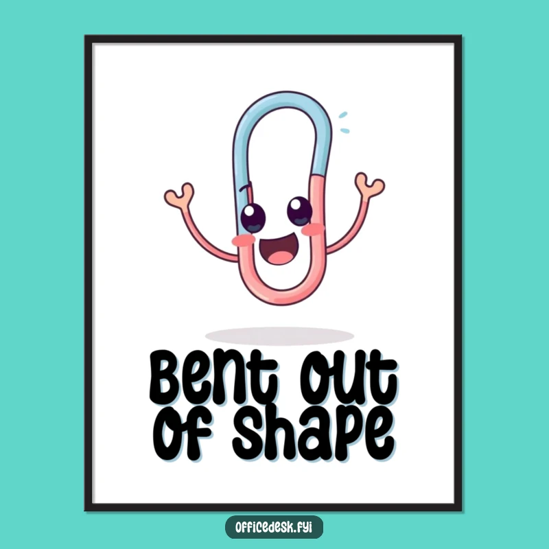 Funny Paperclip Twist Digital Art: Inject Delightful Humor into Your Space