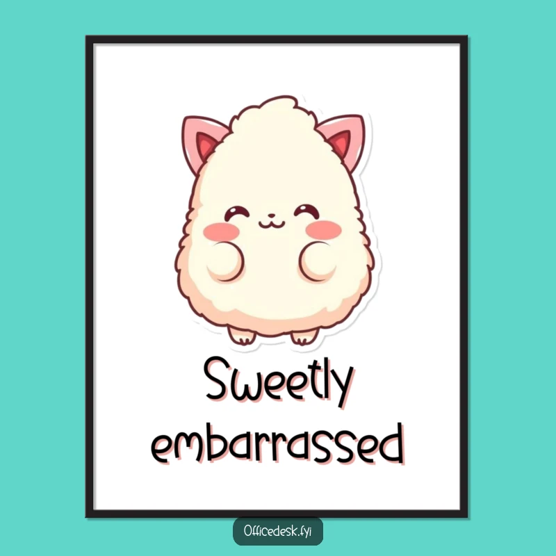 Funny Eraser Blush Digital Art - Cute Character Download - Humorous Gift
