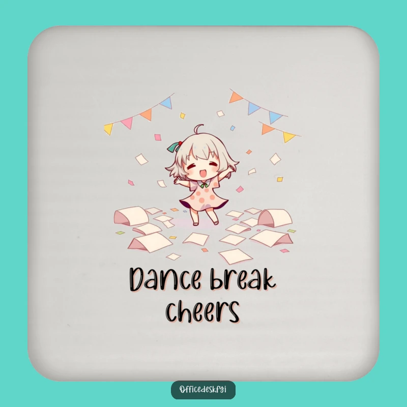 Funny Dance Coaster Set: Character Paper Party Humor, Protects Surfaces!