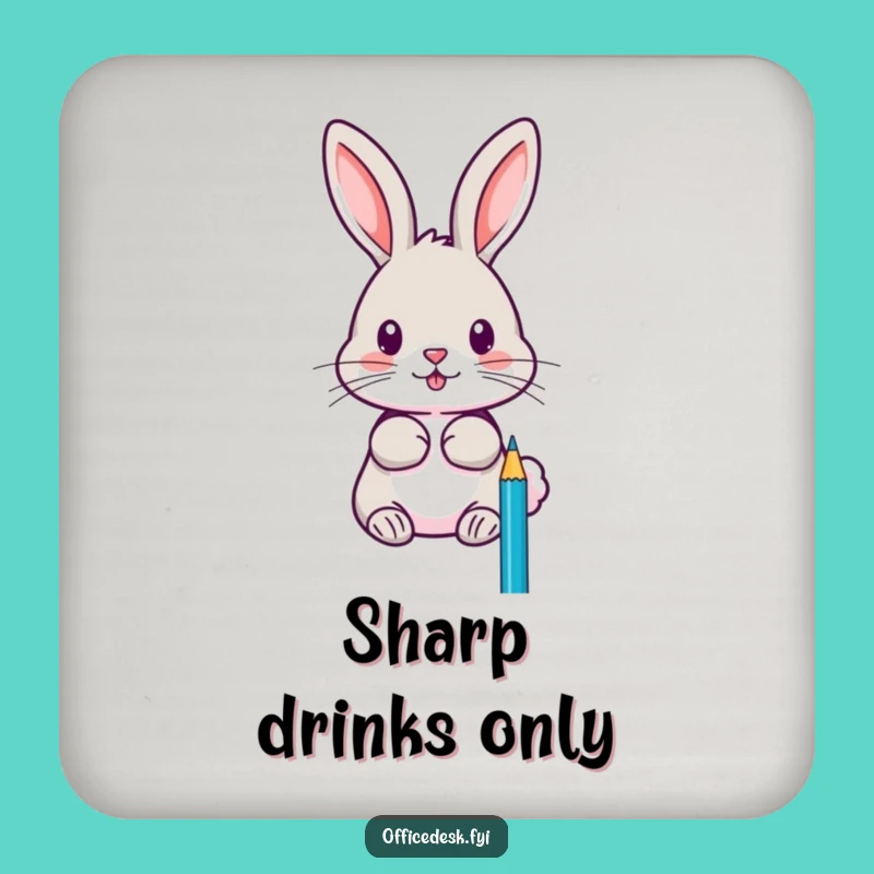 Funny Rabbit Pencil Sharpener Coasters: Protect Surfaces with Precise, Artistic Style