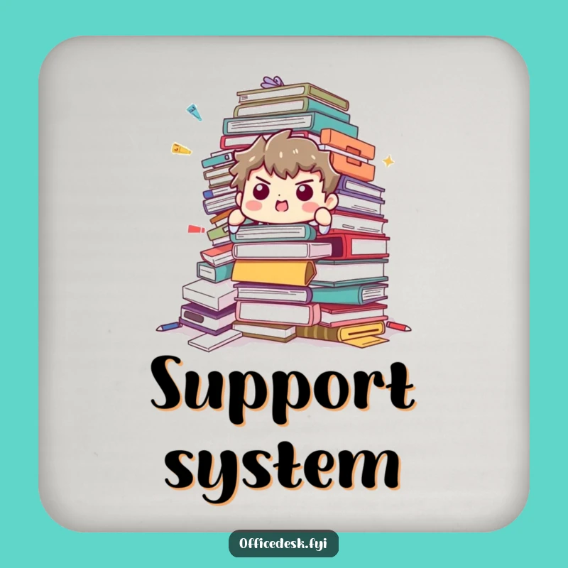 Funny Office Supply Coaster: Protect Surfaces with Hilarious Desk Humor