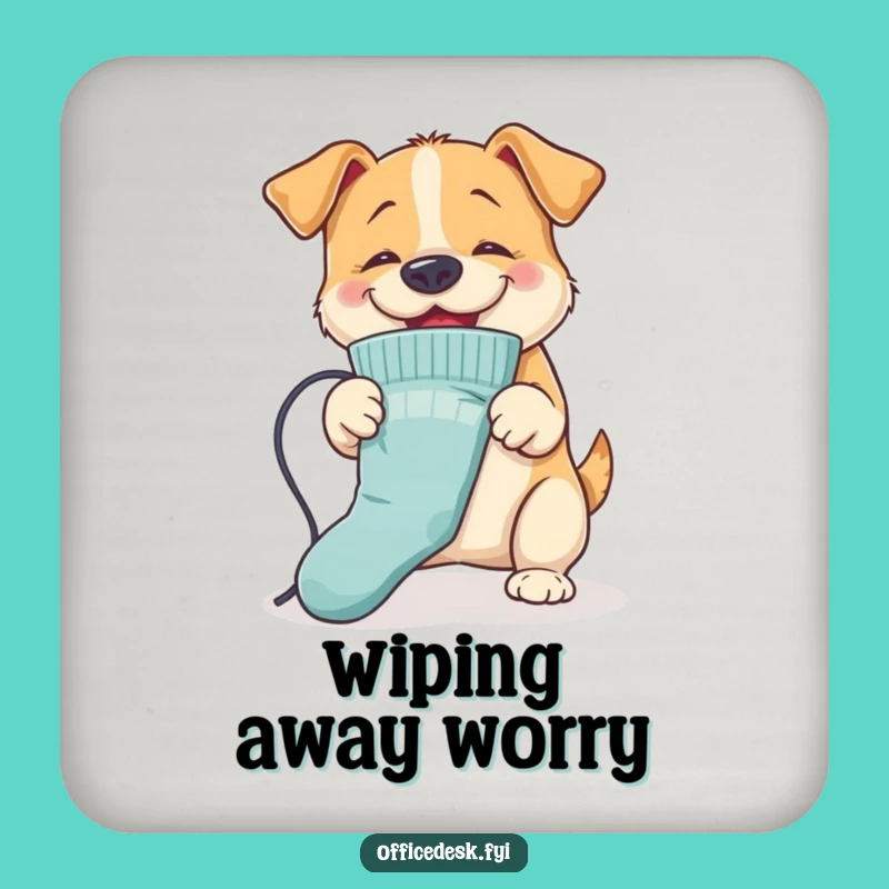 Funny Dog Ironing Coaster: Pressed with Humor, Unique Funny Gift