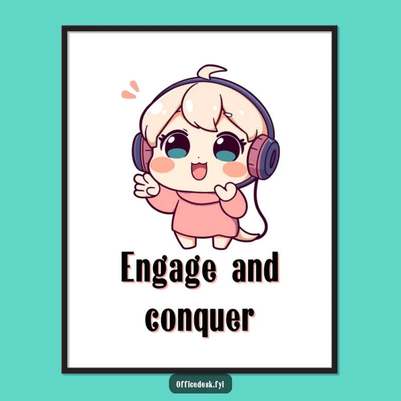 Funny Video Call Poster - Playful Character Art, Great Gift Idea