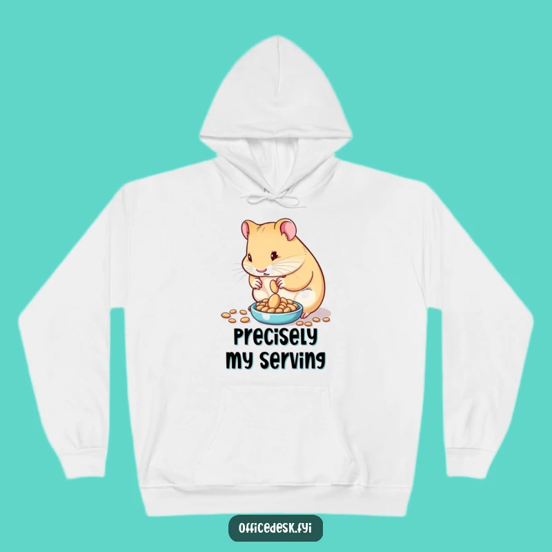 Cozy Funny Hamster Seed Scale Hoodie: Warm and Whimsical Gift for the Precise
