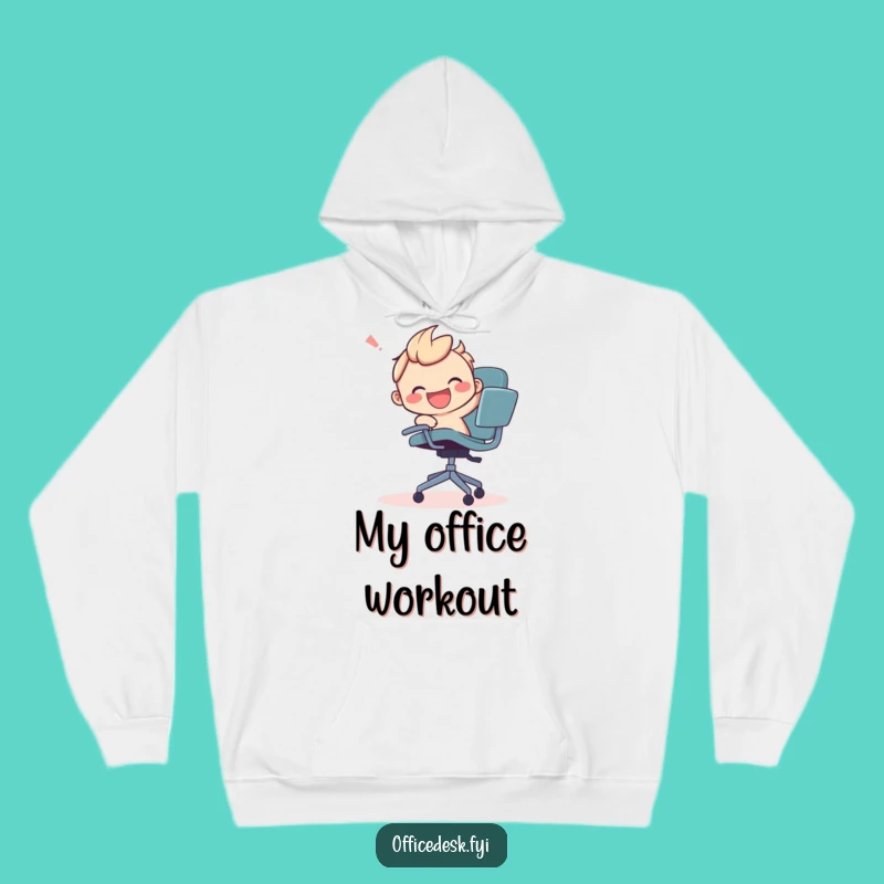 Funny Office Chair Chase Hoodie - Cozy & Hilarious Gift for Playful Pros