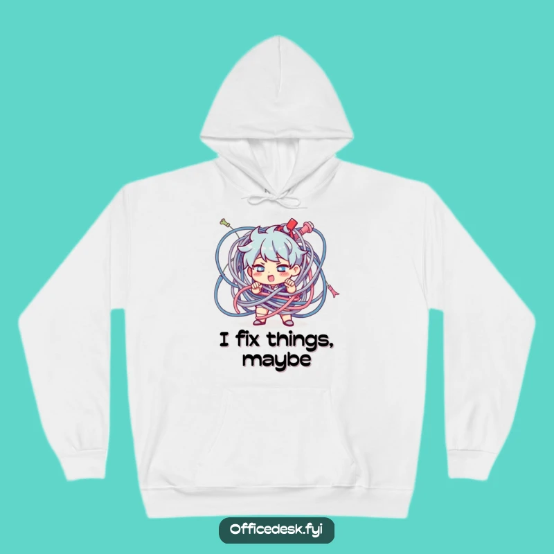 Funny Cable Chaos Hoodie: Stay Cozy While Conquering Chaos