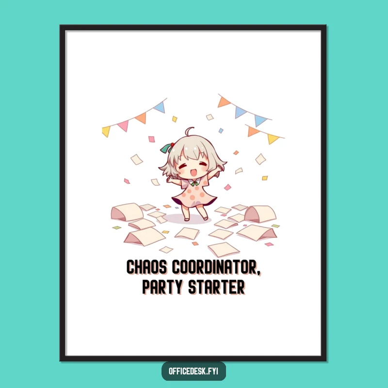 Funny Free Printable Wall Art: Solo Dance Party, Paper Chaos, Whimsical Downloadable Decor