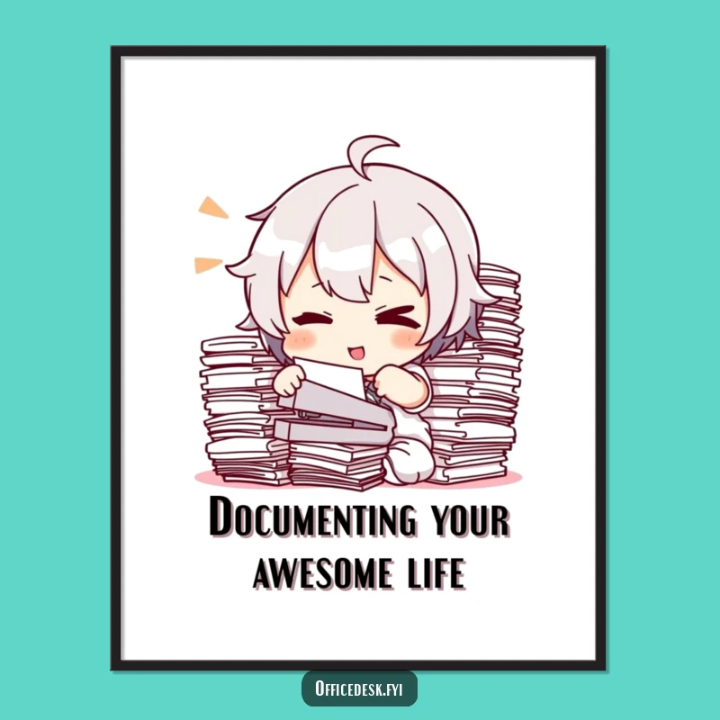 Free Printable Wall Art: Document Dominator - Funny Downloadable Decor!