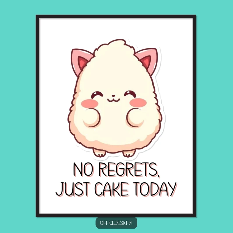 Free Printable Wall Art: Cute Blushing Eraser, Downloadable Sweet Decor