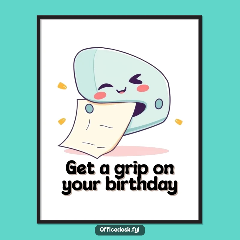 Free Printable Wall Art: Funny Stapler Jamming Paper, Downloadable Office Humor