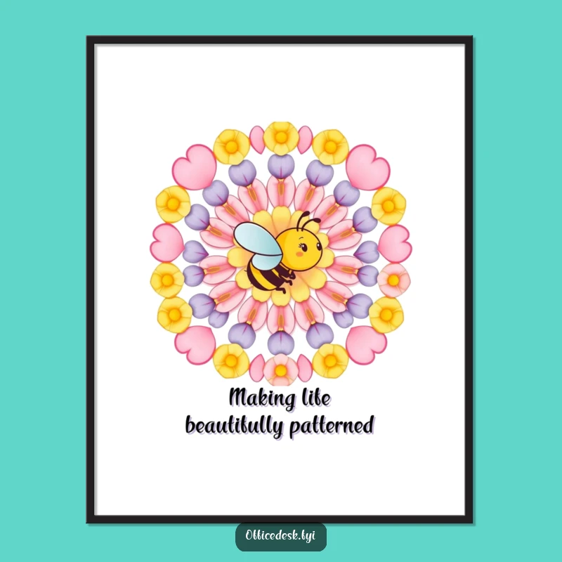 Free Printable Bee Art: Funny Downloadable Decor for Patterned Spaces
