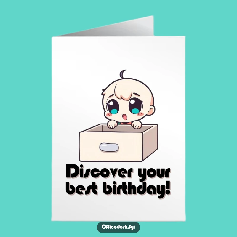 Free Printable Birthday Card: Secret Discovery Character for Surprise Wishes