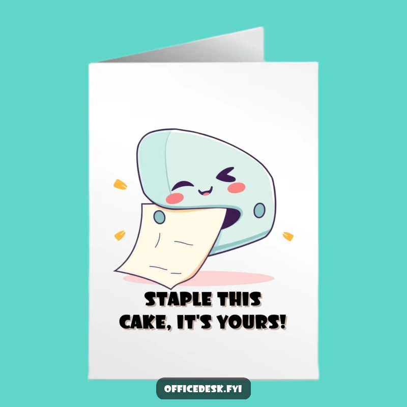 Free Printable Birthday Card: Funny Stapler Jams for a Hilarious Greeting