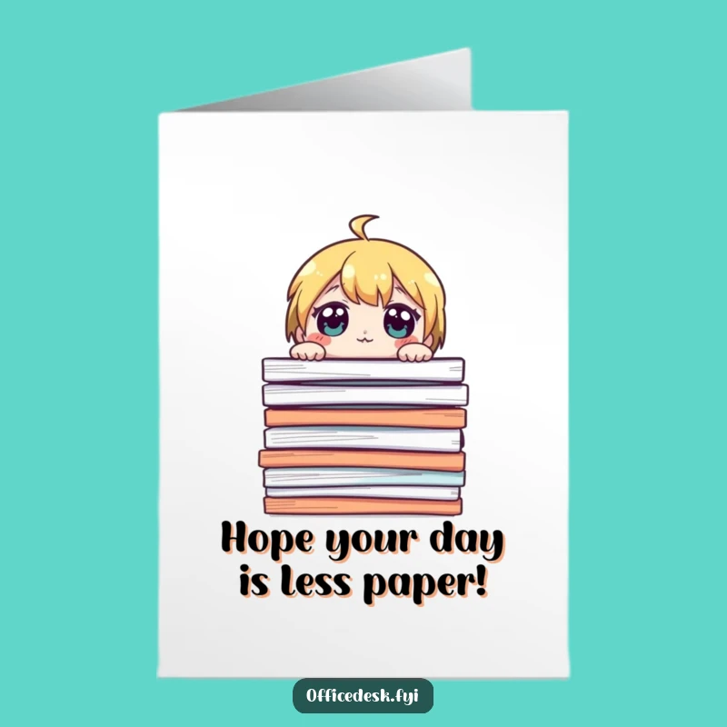 Free Printable Birthday Card: Overwhelmed Character for a Funny Downloadable Gift