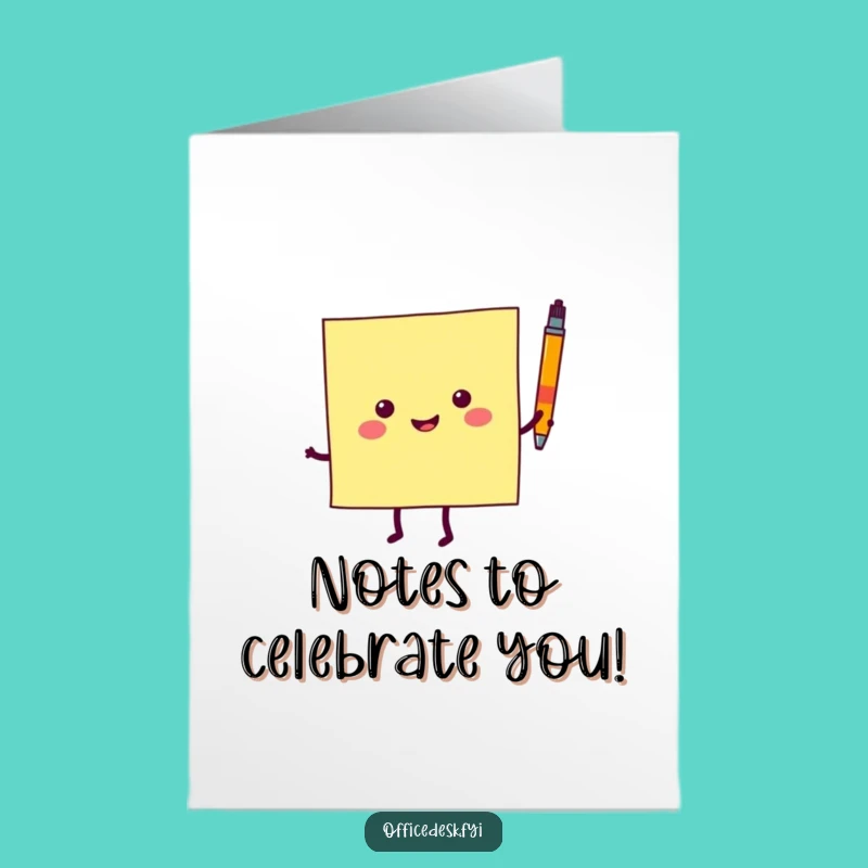 Free Printable Birthday Card Surprise: Dancing Sticky Note, Hilarious Downloadable Party Gift