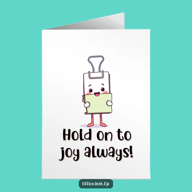 Free Printable Funny Binder Clip Birthday Card - Overwhelmed Document Humor Downloadable
