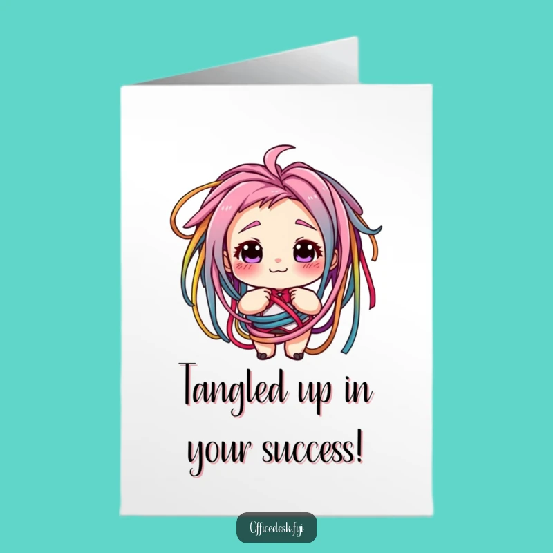 Free Printable Congrats Card: Cord Mess Funny Downloadable Gift Greeting