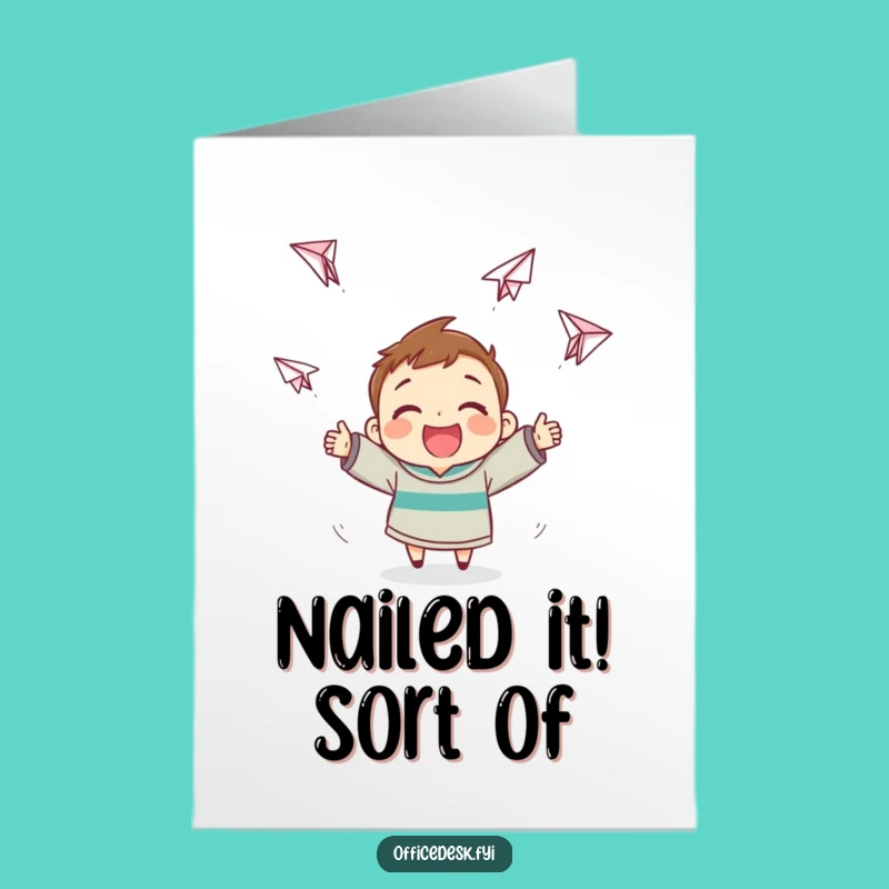 Hilarious Free Printable Congrats Card: Crazy Paper Airplanes, Downloadable Gift Idea