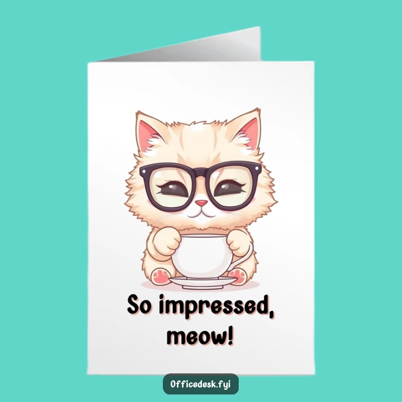 Free Printable Congrats Card: Classy Cat, Ideal Downloadable Celebration Gift!