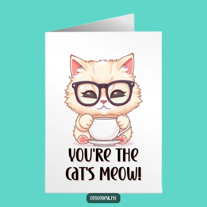 Free Printable Thank You Card: Dapper Cat, Heartfelt Downloadable Gift!