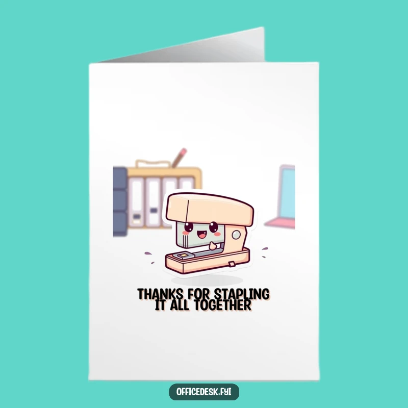 Free Printable Thank You Card: Stapler Express - Print at Home!