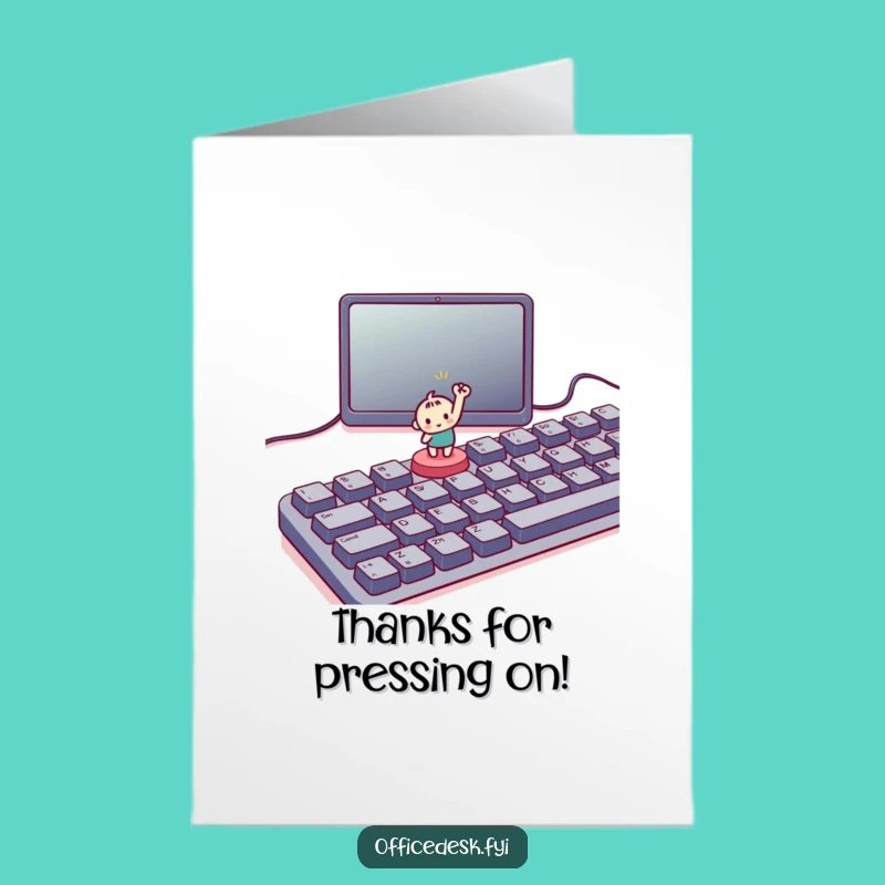 Free Printable Thank You Card: Tiny Button Hero for a Funny Downloadable Gift