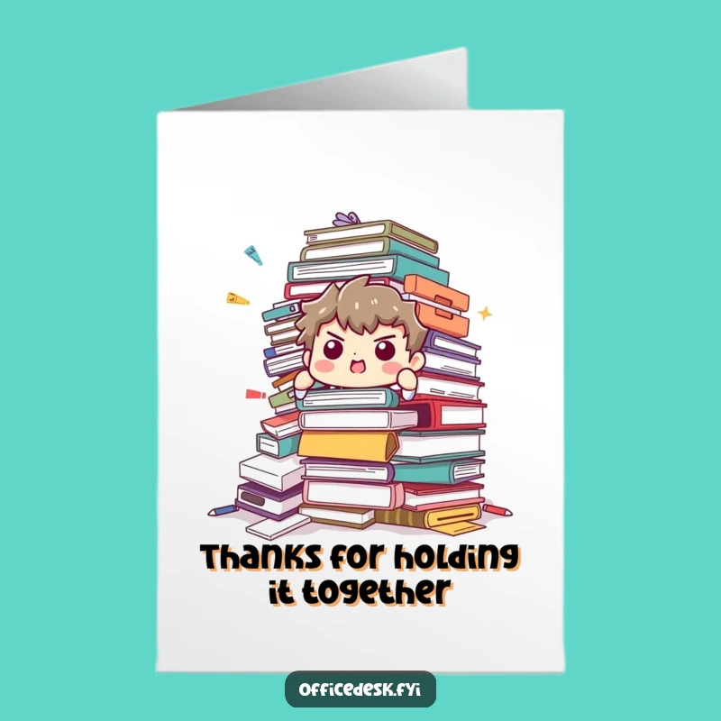 Free Printable Thank You Card: Office Supply Hero, a Comedic Downloadable Gift!