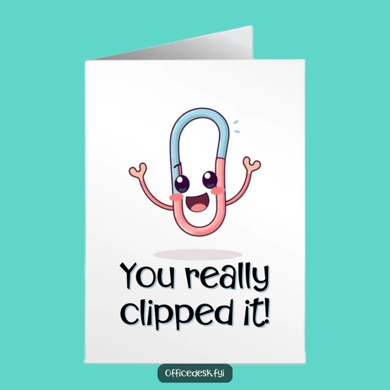 Free Printable Funny Paperclip Thank You Card - Delightfully Twisted Downloadable