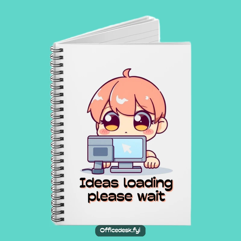 Funny Cursor Stare Notebook - Hilarious Wide-Eyed Journal for Ideas