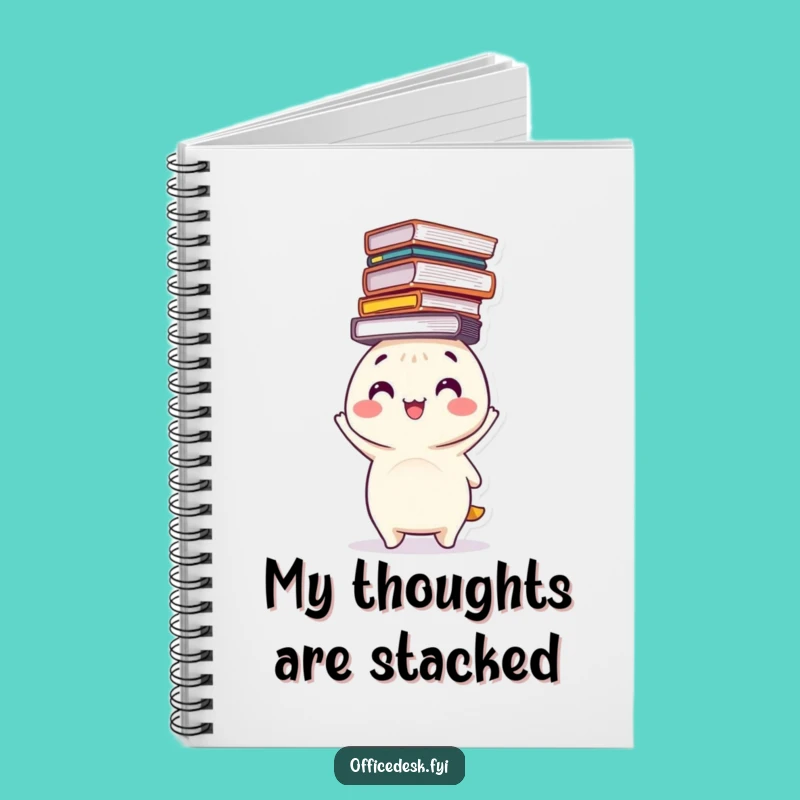 Funny File Balancing Notebook - Jot Down Your Organized Thoughts