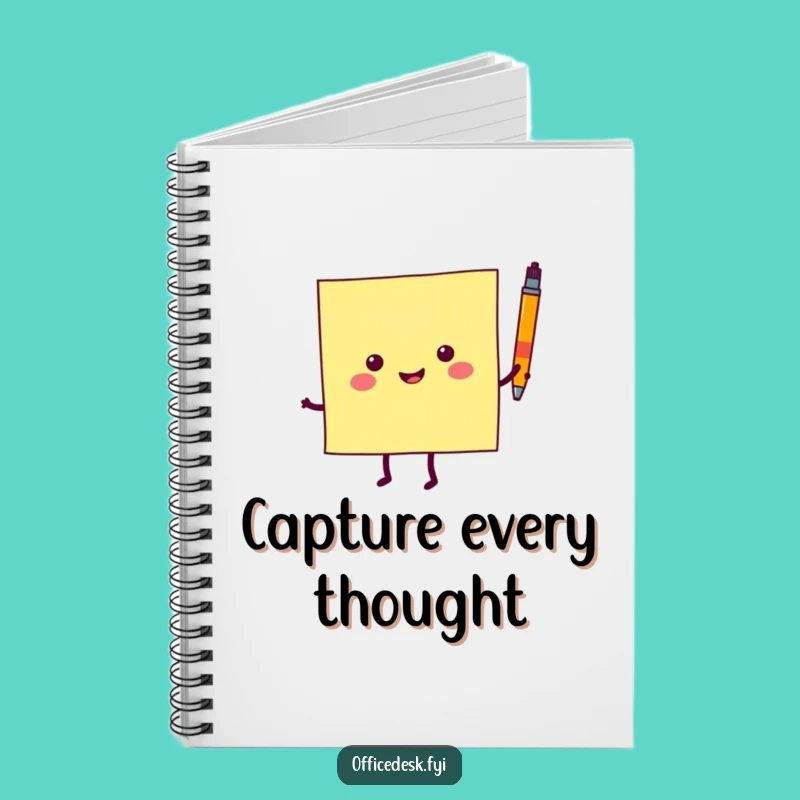 Funny Sticky Note Dancing Notebook: Cheerful Character Jotter for Ideas