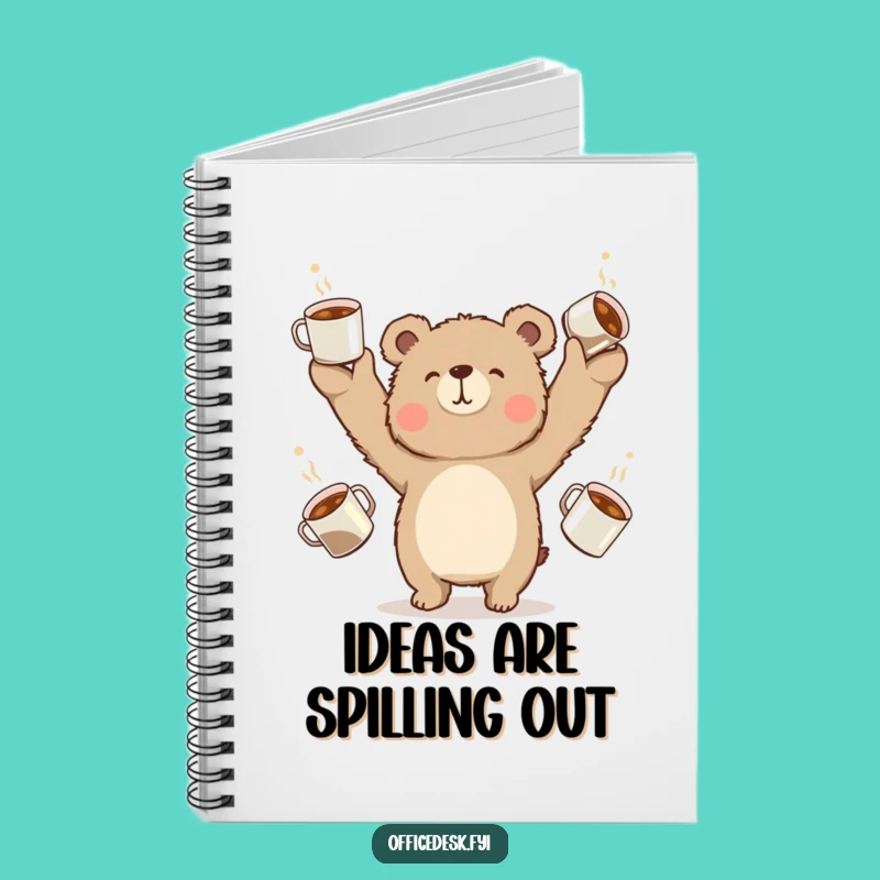 Funny Bear Coffee Juggling Notebook: Hilarious Journaling for Coffee Addicts