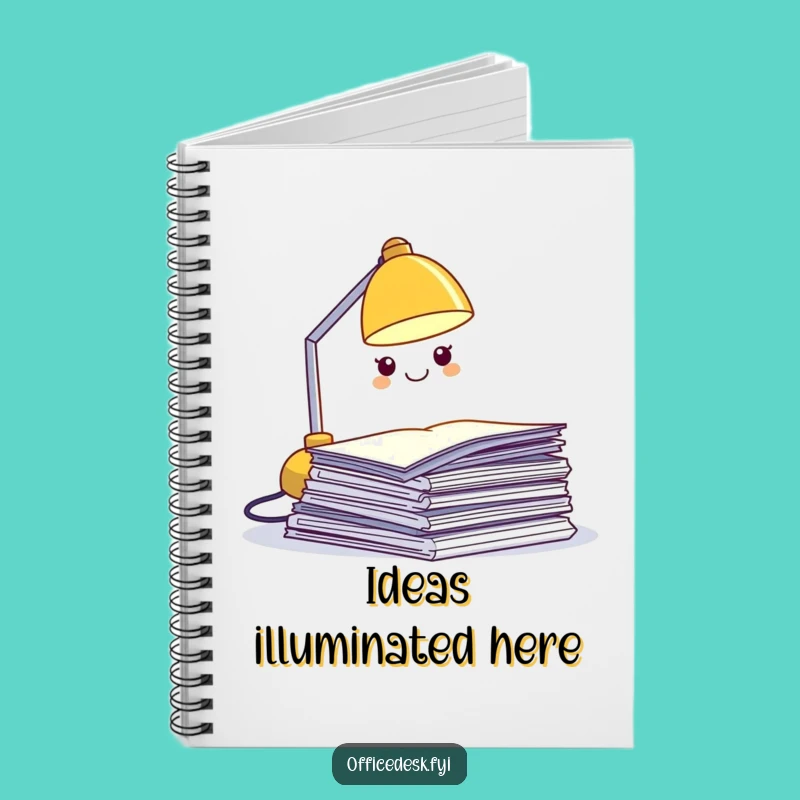 Funny Desk Lamp Notebook - Hilarious Journal for Bright Ideas & Funny Notes