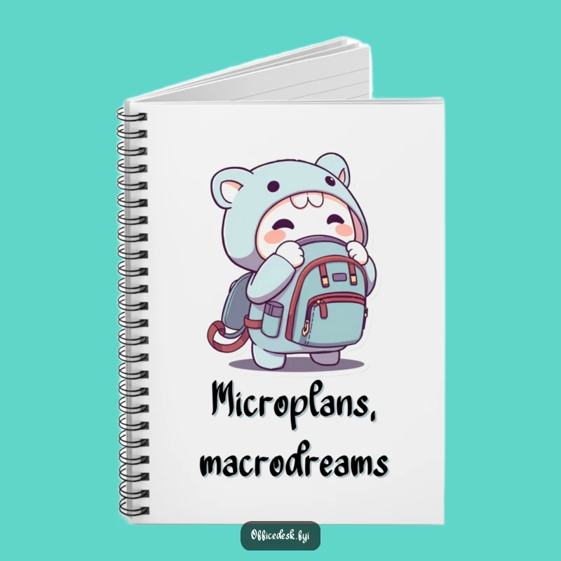 Funny Micro Backpack Notebook - Hilarious Journal for Tiny Thoughts, Perfect Gift